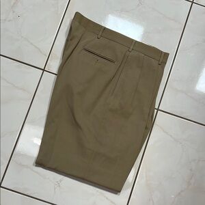 Ralph Lauren Tan Wool Slacks Classic Style